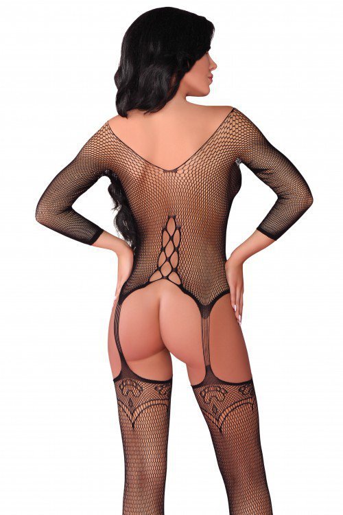 Bodystocking Dalitso LC 17287 Black Czarny LivCo Corsetti Fashion  rozmiar - S/L