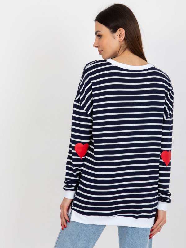 Bluza-LO-BL-LK-236.27X-biało-granatowy rozmiar - S/M