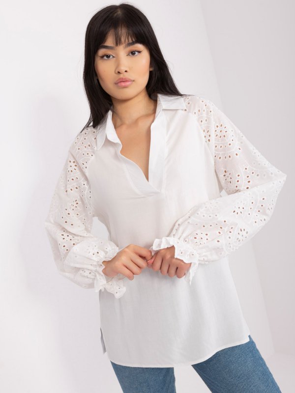 Bluzka-LK-BZ-509328.20-ecru rozmiar - L/XL