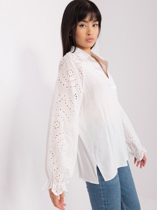 Bluzka-LK-BZ-509328.20-ecru rozmiar - L/XL