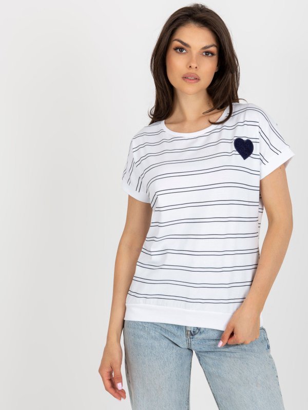 Bluzka-RV-BZ-8619.94-biało-granatowy rozmiar - L/XL
