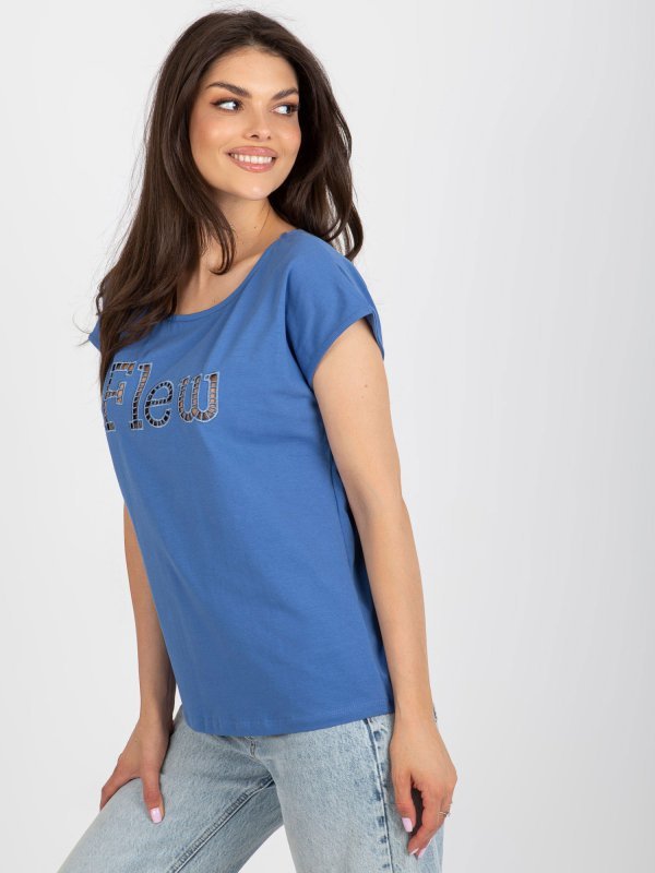 T-shirt-FA-TS-8515.46-ciemny niebieski rozmiar - ONE SIZE