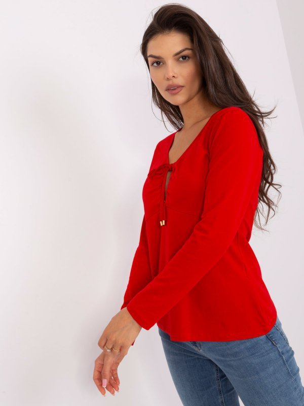 Bluzka-RV-BZ-8055.35P-czerwony rozmiar - L