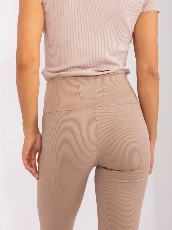 Leginsy-TW-LG-OB059.37X-beżowy rozmiar - XL