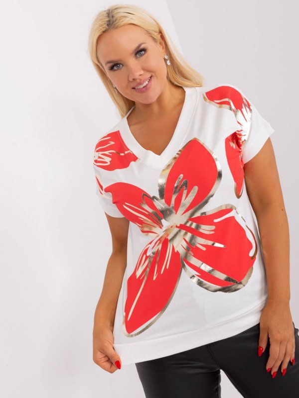 Bluzka-RV-BZ-8627.10P-czerwony rozmiar - ONE SIZE