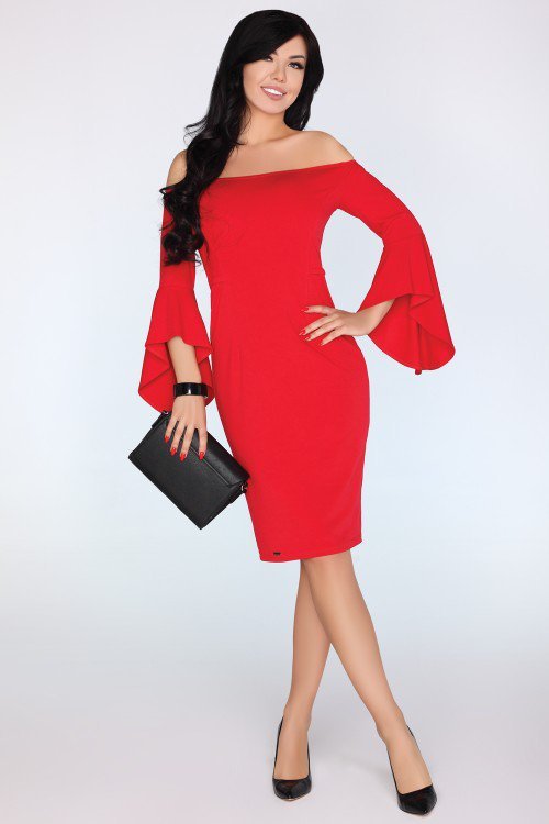 Sukienka Yolandena Red 1734 rozmiar - XL