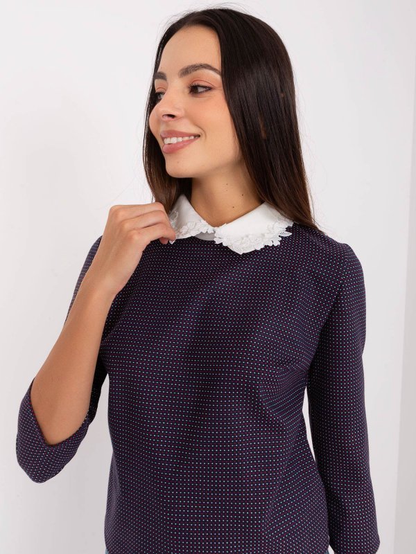 Bluzka-LK-BZ-506477.70P-granatowy rozmiar - 36