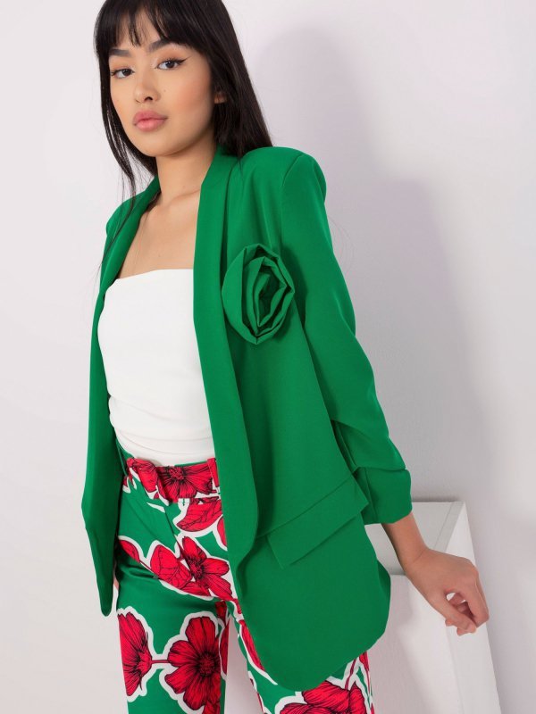Marynarka-DHJ-MA-7173.10-zielony rozmiar - 2XL