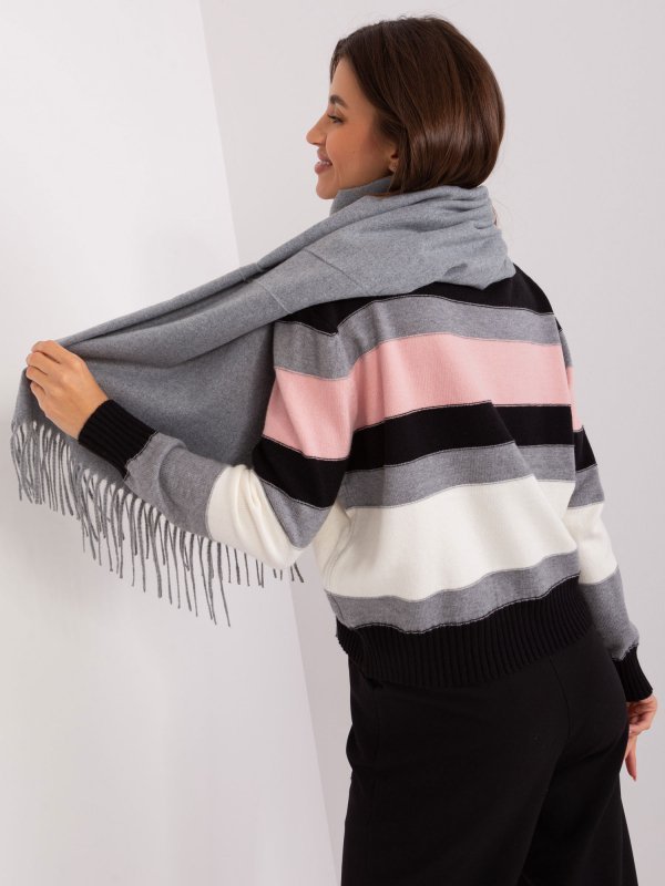 Szalik-AT-SZ-23185.73P-ciemny szary rozmiar - ONE SIZE