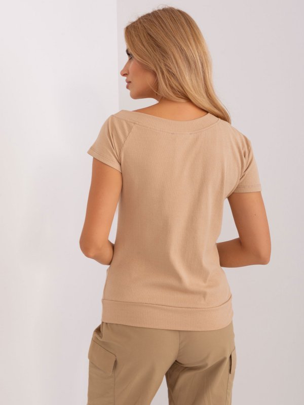 Bluzka-RV-BZ-8932.42-camelowy rozmiar - ONE SIZE
