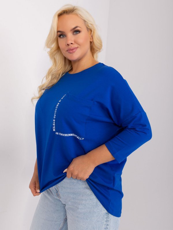 Bluzka-RV-BZ-9088.53P-kobaltowy rozmiar - ONE SIZE