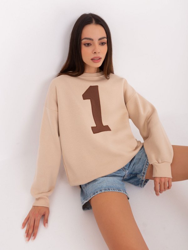 Bluza-EM-BL-617-9.11X-beżowy rozmiar - ONE SIZE