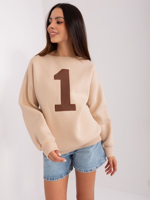 Bluza-EM-BL-617-9.11X-beżowy rozmiar - ONE SIZE