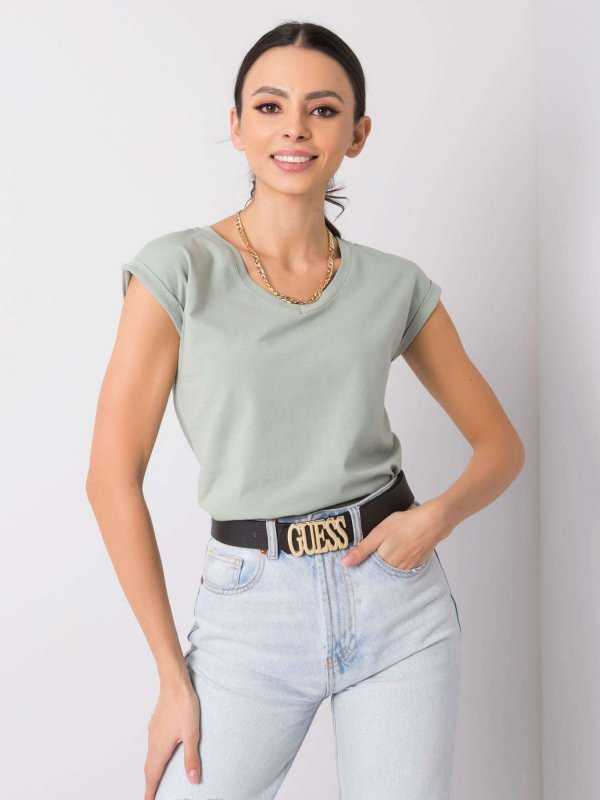 T-shirt-RV-TS-6108.04-pistacjowy rozmiar - XL