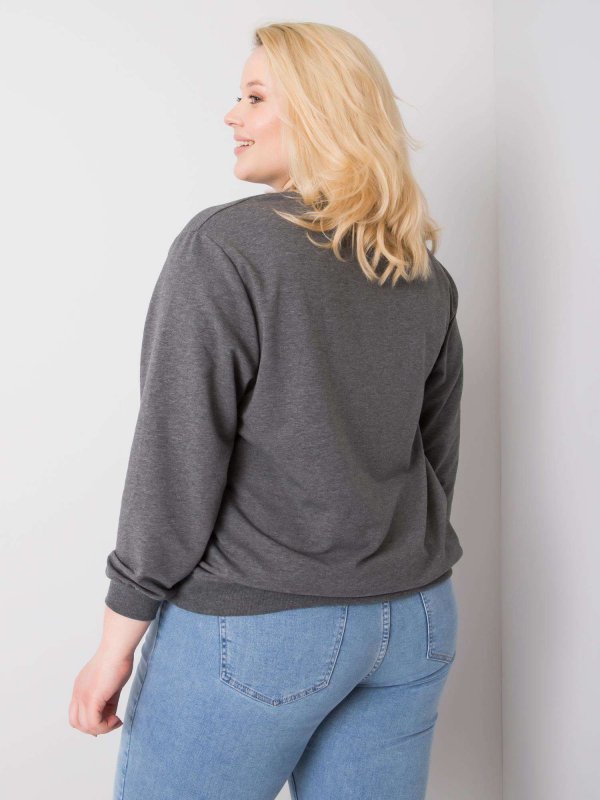 Bluza-RV-BL-6299.11-ciemny szary rozmiar - 3XL