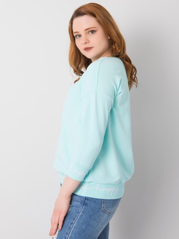 Bluza-RV-BL-5978.06P-mietowy rozmiar - ONE SIZE