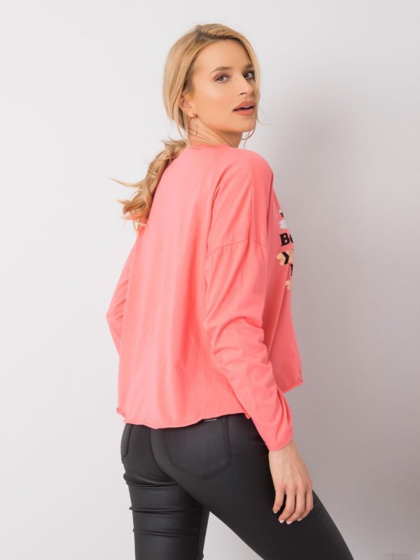 Bluzka-DHJ-BZ-21103.06P-koralowy rozmiar - ONE SIZE