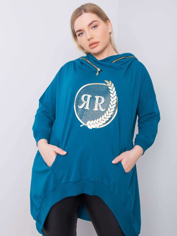 Bluza-RV-BL-6464.46P-morski rozmiar - ONE SIZE