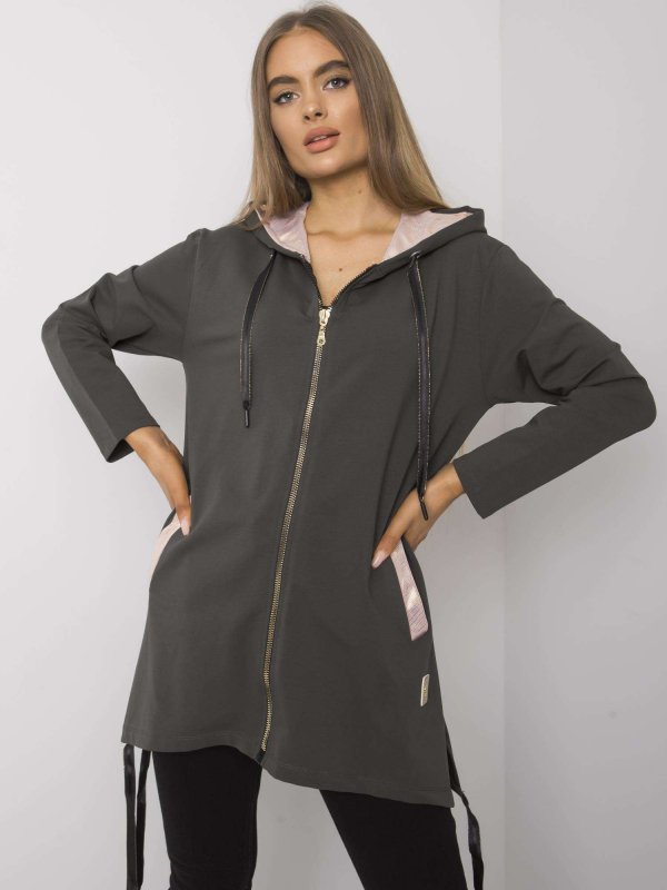 Bluza-RV-BL-4899.23P-ciemny khaki rozmiar - S/M