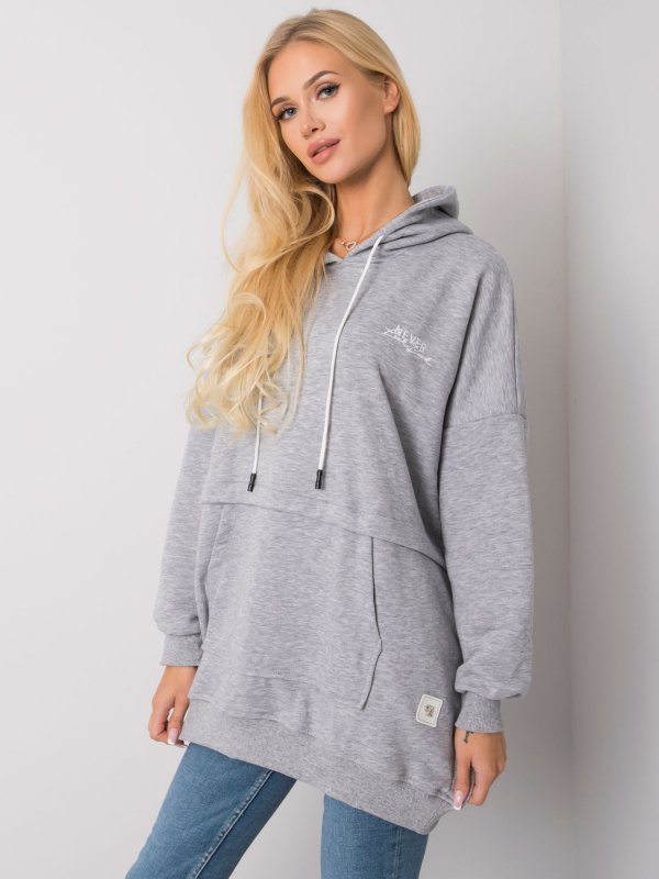 Bluza-RV-BL-7095.30P-szary rozmiar - ONE SIZE