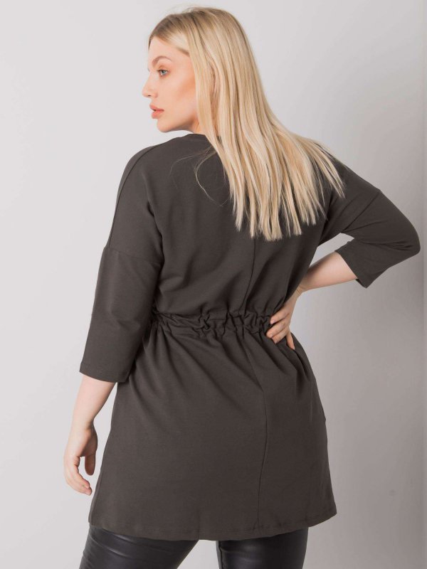 Tunika-RV-TU-7033.84P-ciemny khaki rozmiar - ONE SIZE