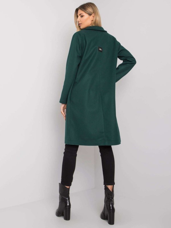 Płaszcz-CHA-PL-0402.33P-ciemny zielony rozmiar - S/M