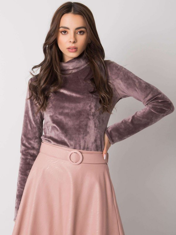 Bluzka-LK-BZ-508410.07P-ciemny bezowy rozmiar - L/XL