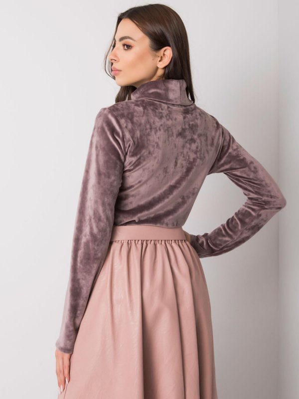 Bluzka-LK-BZ-508410.07P-ciemny bezowy rozmiar - L/XL