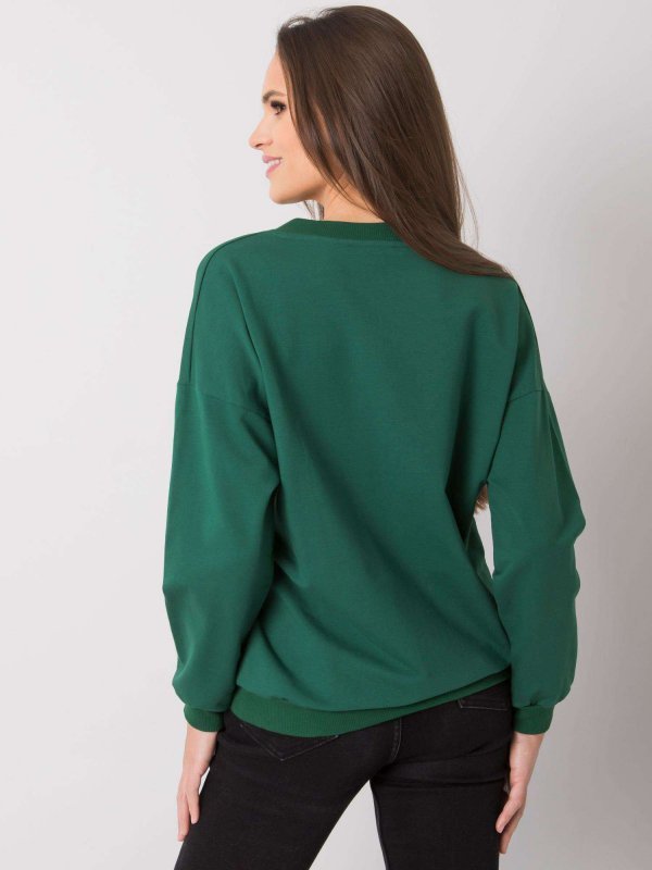 Bluza-RV-BL-7370.78P-ciemny zielony rozmiar - S/M