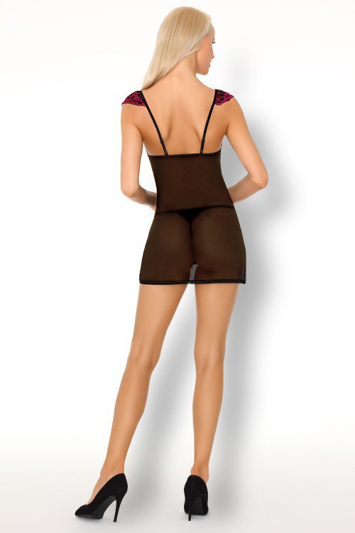 Zmysłowa Koszulka Damska Kinge LC 99187 Love Potion Black Czarny Collection LivCo Corsetti Fashion rozmiar - S/M