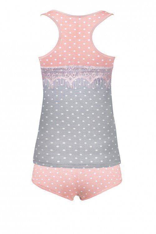 Piżama Mtendera LC 90459 Pink Różowy LivCo Corsetti Fashion rozmiar - L/XL