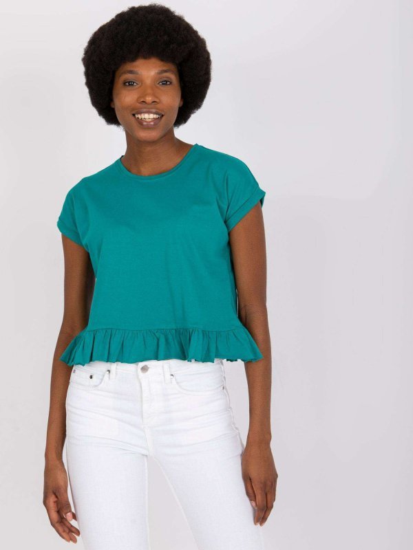 T-shirt-TW-TS-1053.21X-ciemny zielony rozmiar - 2XL