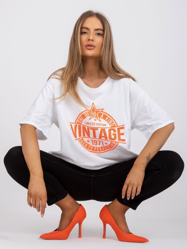 T-shirt-DHJ-TS-6862.24X-pomarańczowy rozmiar - ONE SIZE