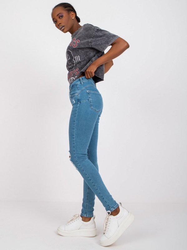 Spodnie jeans-RO-SP-PNT-2307.41X-niebieski rozmiar - XS
