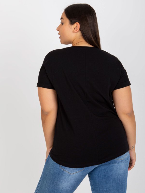 T-shirt-RV-TS-7776.02P-czarny rozmiar - ONE SIZE