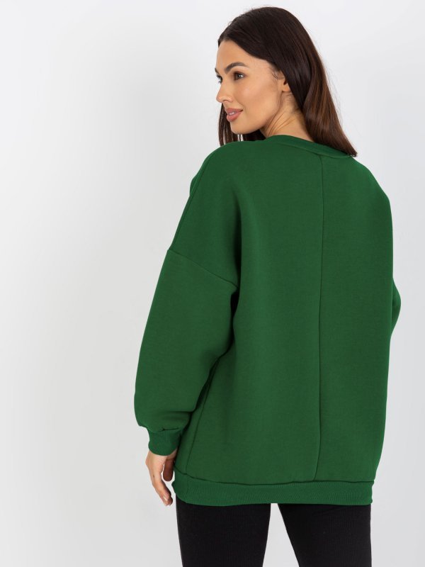 Bluza-FA-BL-8127.80P-ciemny zielony rozmiar - ONE SIZE