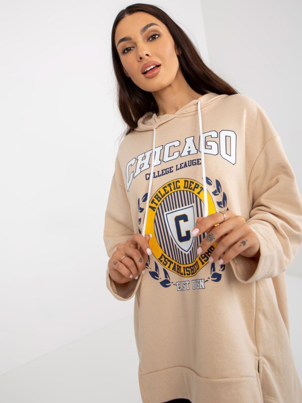 Bluza-FA-BL-8107.39-jasny beżowy rozmiar - ONE SIZE