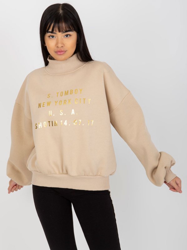 Bluza-EM-BL-643.39X-beżowy rozmiar - S/M