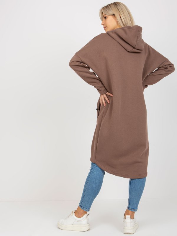 Bluza-RV-BL-4858-1.99P-brązowy rozmiar - L/XL