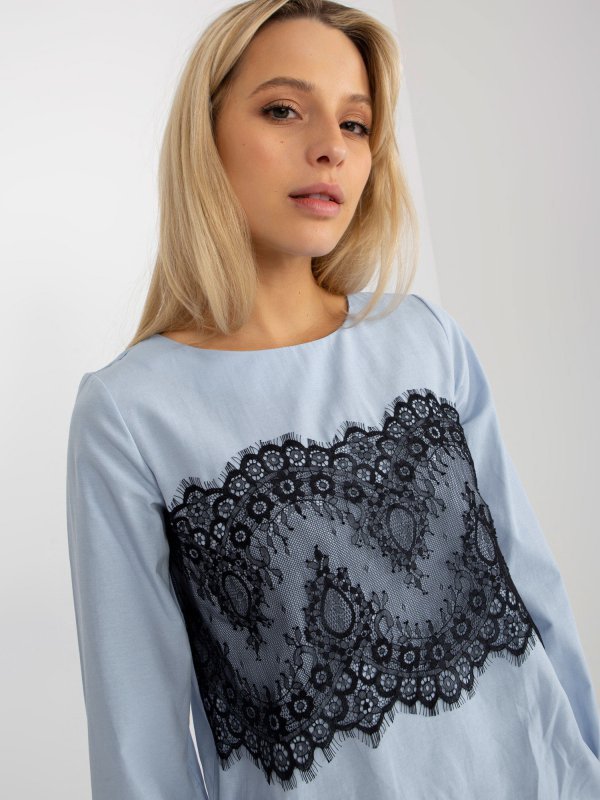Bluzka-LK-BZ-506877.15X-jasny niebieski rozmiar - 36