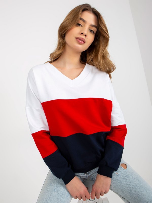 Bluza-RV-BL-8328.86P-biało-granatowy rozmiar - S/M