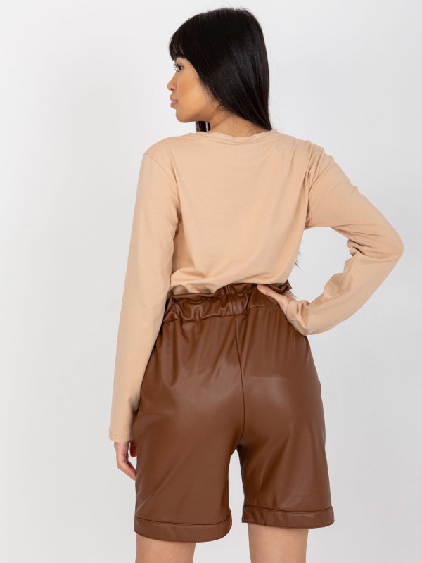 Szorty-VI-SN-155.65P-brązowy rozmiar - L/XL