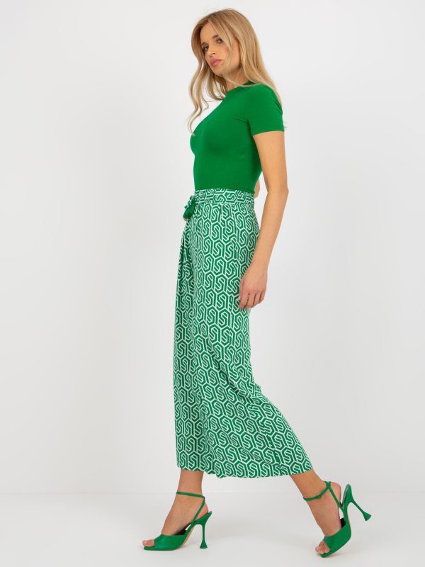 Spodnie-D73770R62237A-zielony rozmiar - S