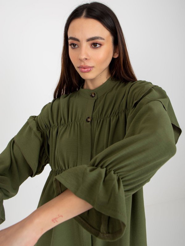 Koszula-TW-KS-BI-2021745.13X-khaki rozmiar - M