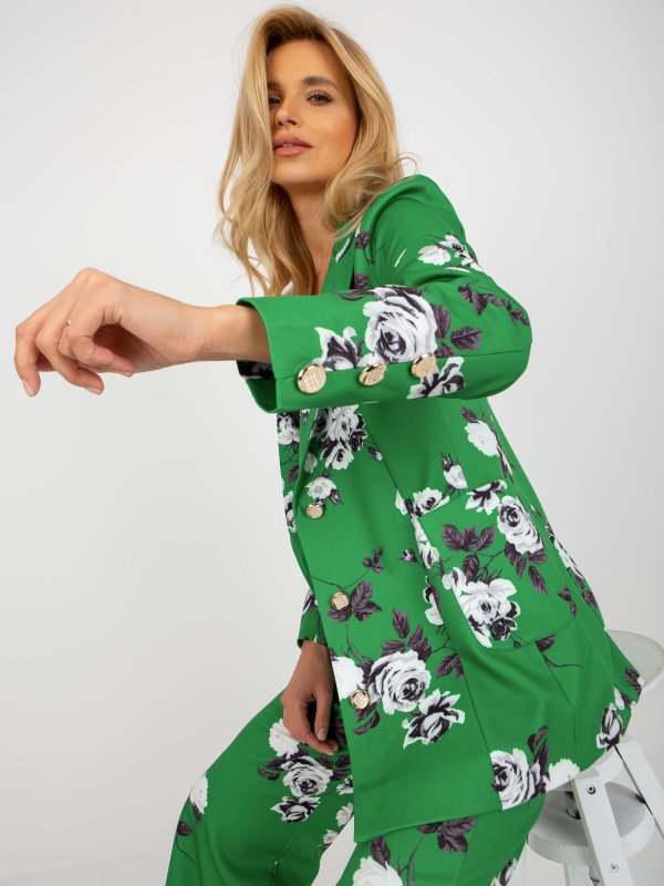 Marynarka-LK-MA-508918.18P-zielony rozmiar - L/XL
