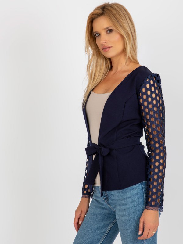 Marynarka-LK-MA-506736.15-granatowy rozmiar - 42