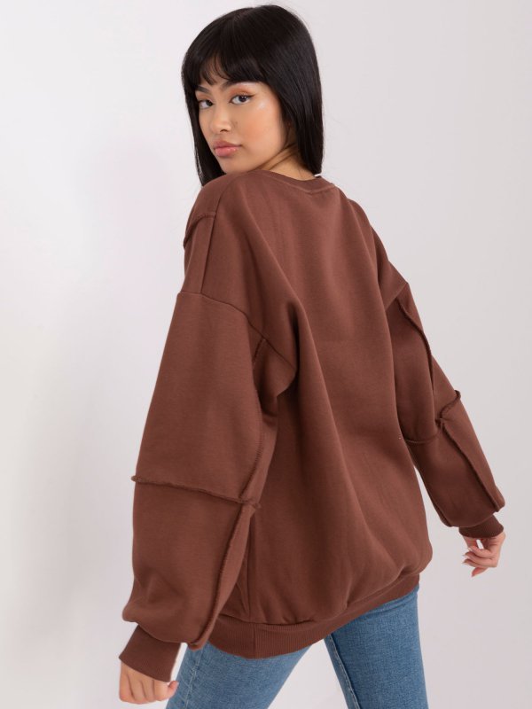 Bluza-EM-BL-763.00P-brązowy rozmiar - ONE SIZE