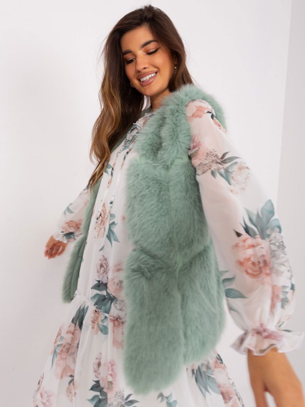 Kamizelka-AT-KZ-2375.00P-pistacjowy rozmiar - M/L