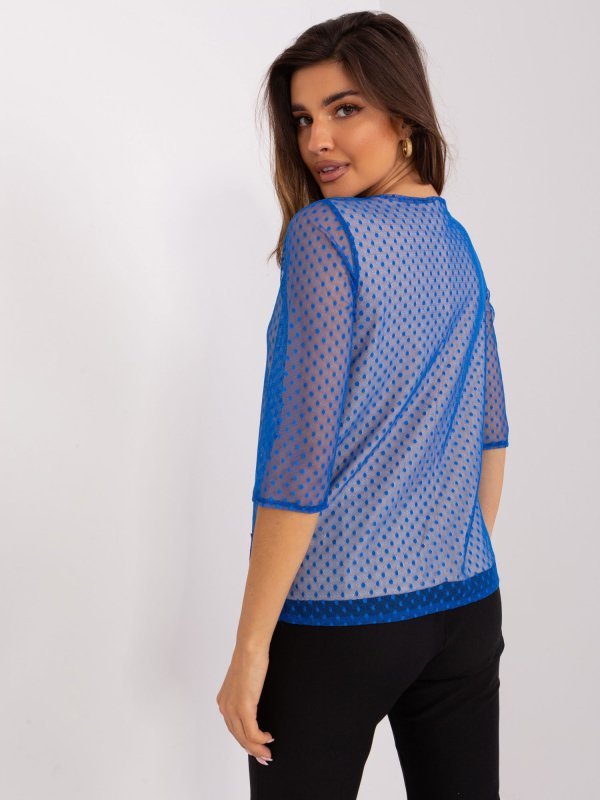 Bluzka-LK-BZ-506729.63P-ciemny niebieski rozmiar - 38
