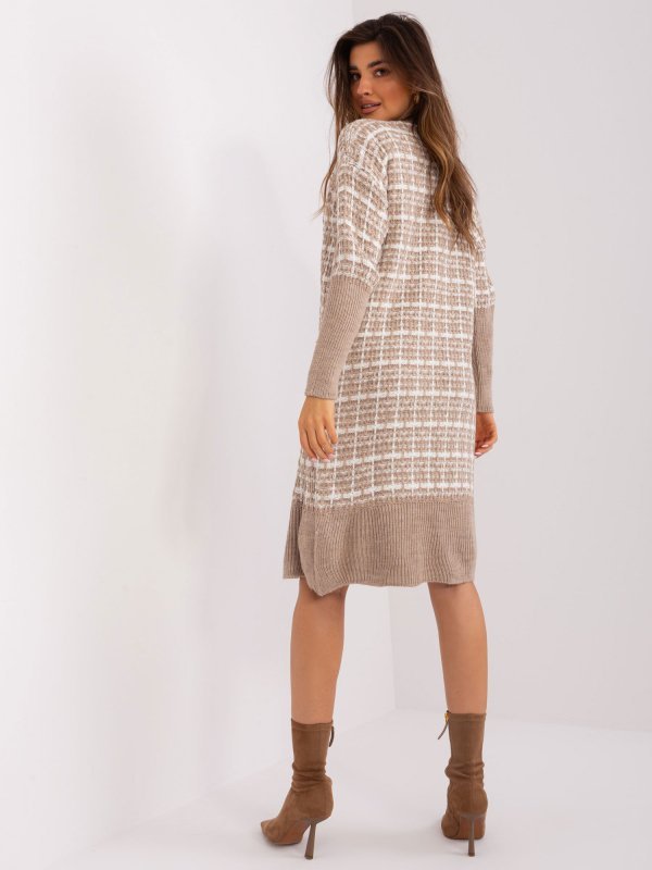 Kardigan-BA-SW-8003.41X-ciemny bezowy rozmiar - ONE SIZE